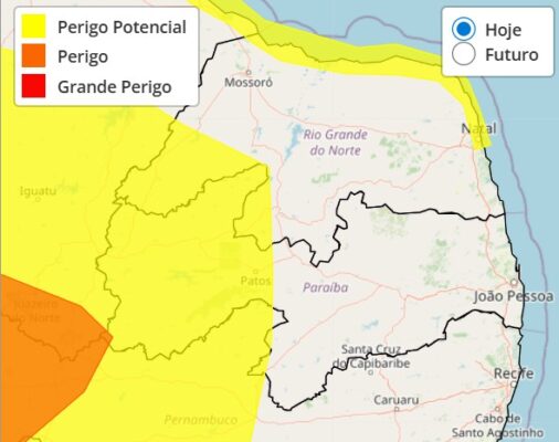 Mais de 80 cidades paraibanas registram nesta sexta-feira umidade do ar semelhante ao deserto do Saara