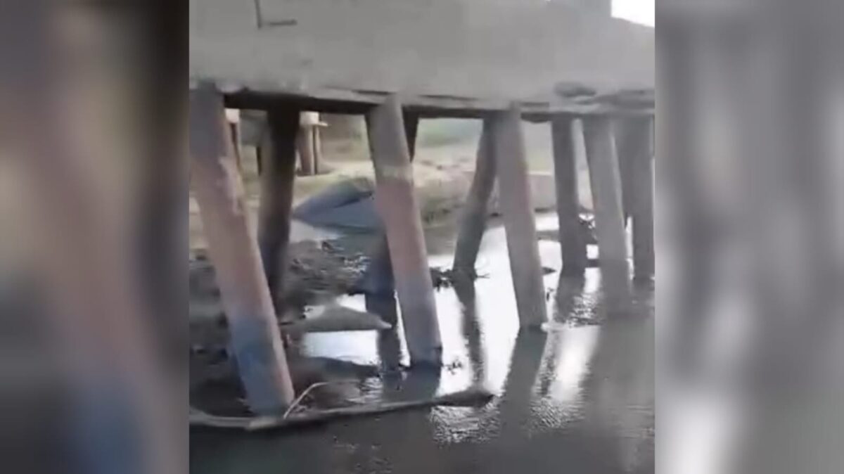 Popular denunciou possível riscos em ponte sobre o rio Mamanguape,na BR-101 (foto: reprodução/redes sociais)