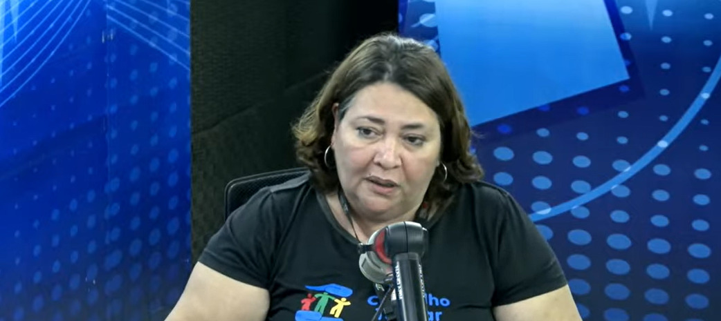 Conselheira tutelar acompanhou Gerson de Melo. (foto: reprodução/Arapuan FM/TV Miramar)V