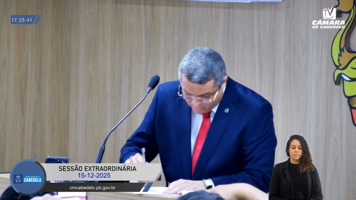 Câmara, posse, prefeito interino, Cabedelo, Edvaldo Neto