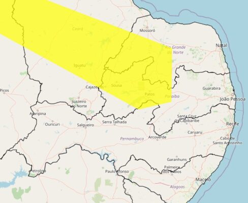 Mais de 80 cidades da Paraíba estão sob alerta de umidade do ar abaixo de 30% hoje