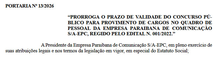 Portaria foi publicada no DOE - Foto: reprodução