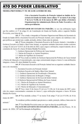 Governador João Azevedo oficializa criação da Secretaria de Proteção Animal