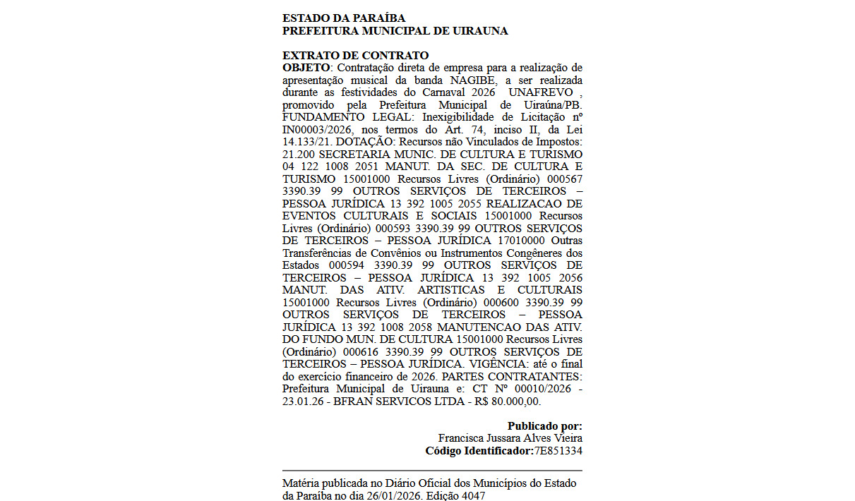 Foto: reprodução/Diário dos Municípios