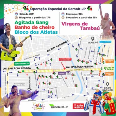 Trânsito alterado para as Virgens de Tambaú na Epitácio Pessoa