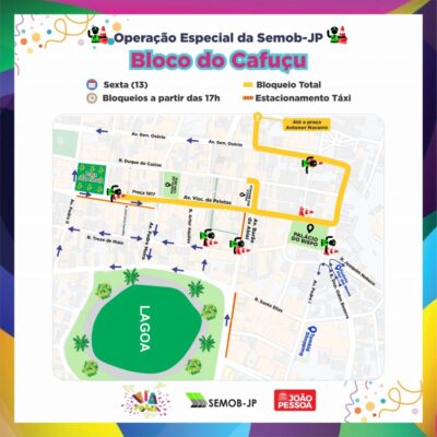 Trânsito deve ser bloqueado no Centro hoje, às 17h