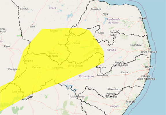 Inmet renova alerta de baixa umidade para o interior
