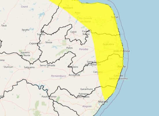 Inmet divulga novo alerta de chuva