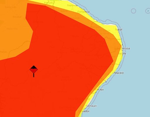 Quase todas as cidades da Paraíba estão sob alerta de chuva do inmet