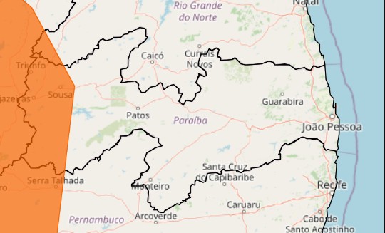 alerta INMET de chuvas intensas