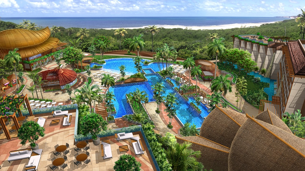 Projeto do resort Tauá, no Polo Turístico Cabo Branco, em João Pessoa