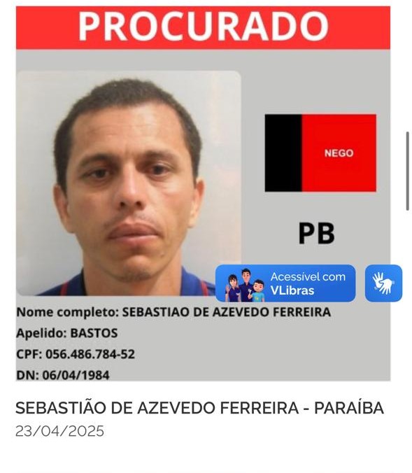 Sebastião de Azevedo Ferreira é apontado como fornecedor de drogas para facção na Paraíba