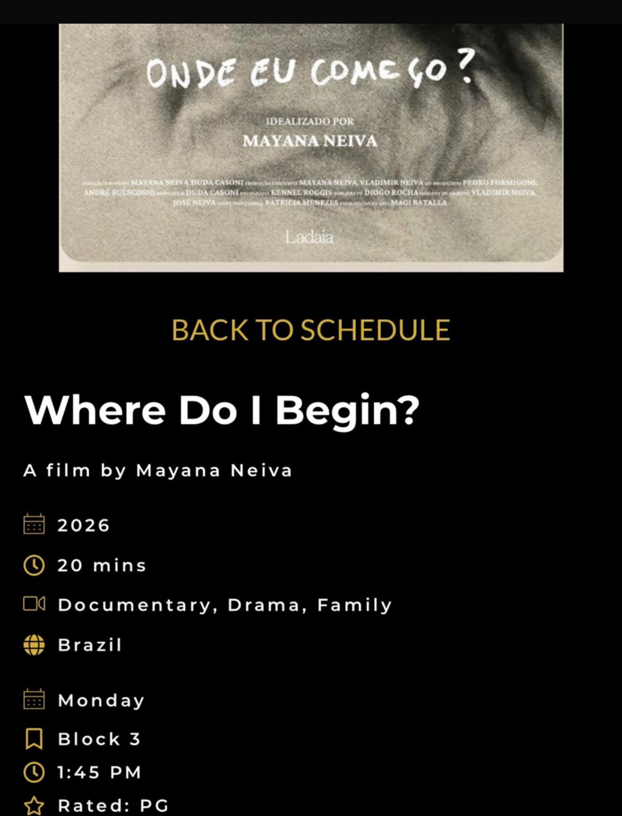 Documentário dirigido por Mayana Neiva, terá estreia mundial amanhã, nos EUA