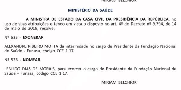 Lenildo Morais é nomeado presidente da Funasa