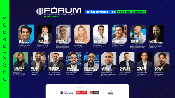 João Pessoa sedia hoje Fórum de Cidades Digitais e Inteligentes com representantes de mais de 50 prefeituras
