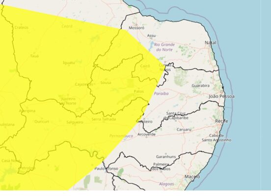 Mais de 90 cidades da Paraíba estão sob alerta do Inmet hoje e tem umidade do ar abaixo de 30%