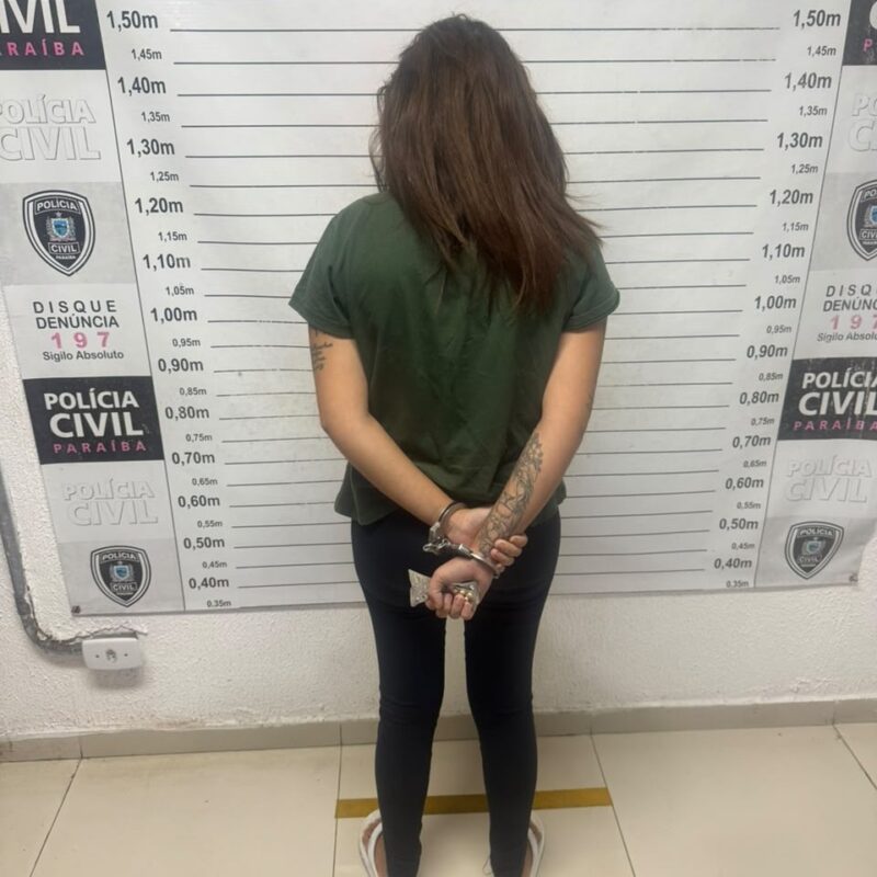 Polícia Civil prende investigada mulher por participação em homicídio qualificado em Gramame