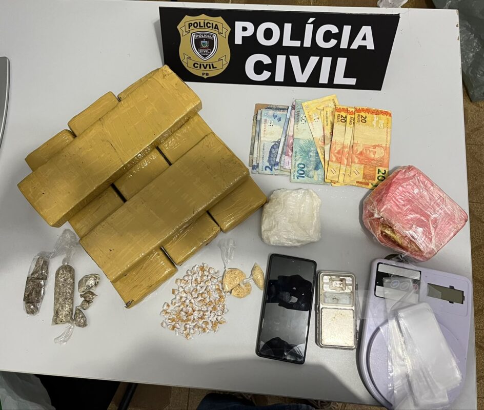 Polícia Civil prende investigado por tráfico de drogas e apreende entorpecentes em Bananeiras
