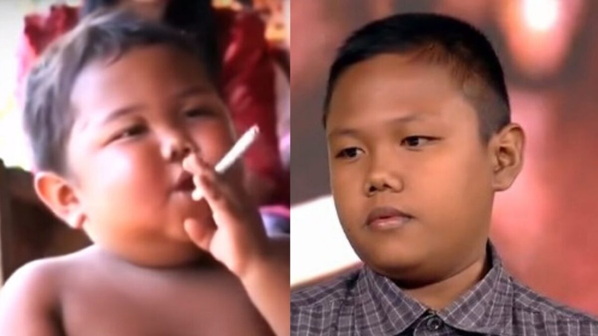 Ardi Rizal, o bebê que fumava 40 cigarros por dia, completa 18 anos