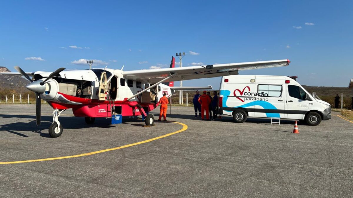 Resgate Aeromédico do Corpo de Bombeiros faz três transferências de pacientes em um único dia na Paraíba