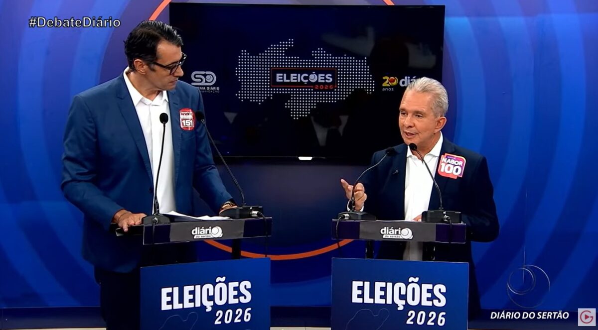 Debate TV Diário do Sertão: Nabor e André trocam ofensas de 'boneco de Olinda' e 'homem da mala do Banco Master'