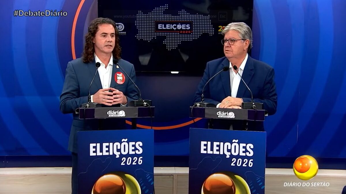 Debate TV Diário do Sertão: João defende transparência em emendas e Veneziano destaca aplicação dos recursos em estradas