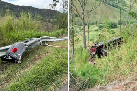 Ônibus cai em ribanceira e deixa 6 mortos em Cruzeiro