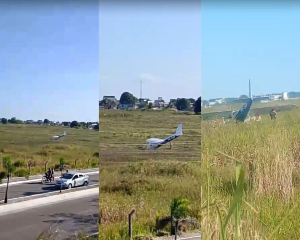 Avião de pequeno porte cai nas proximidades do Aeroporto Castro Pinto