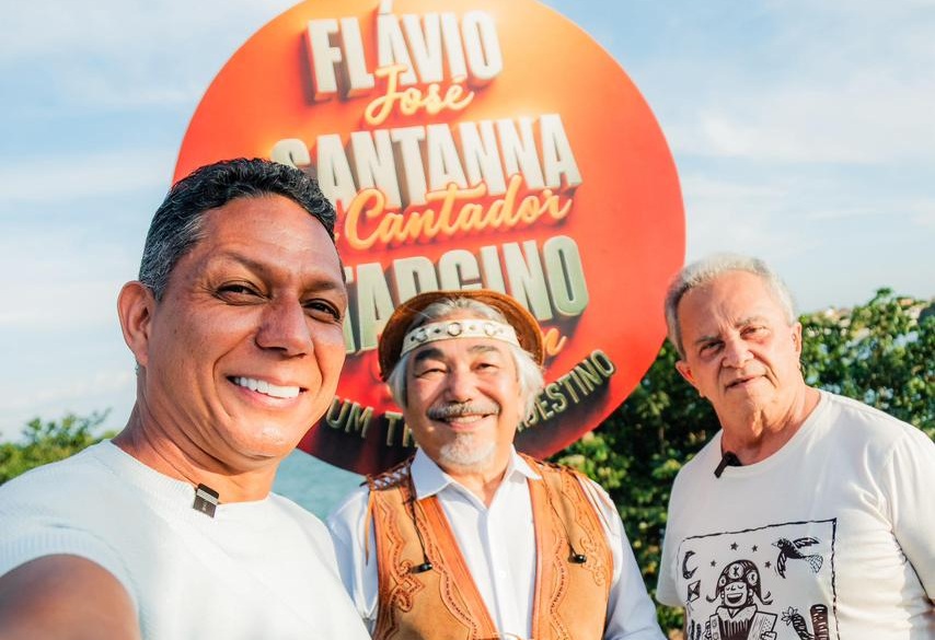 Projeto 'Três Nordestinos' reúne Flávio José, Santanna e Targino Gondim em show em João Pessoa nesta quinta-feira