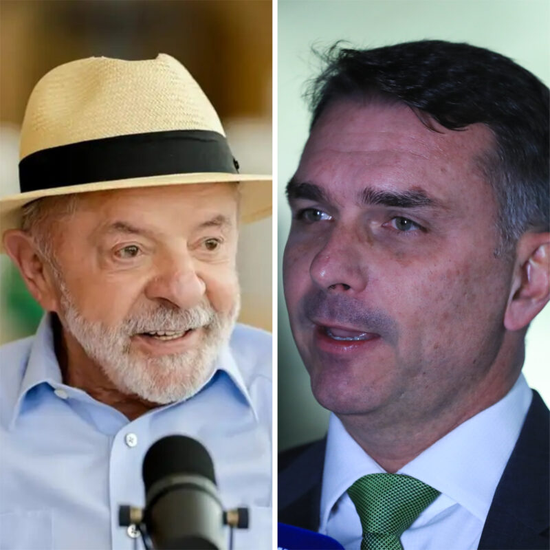 Datafolha: em votos válidos, Lula tem 45% e Flávio Bolsonaro tem 42%