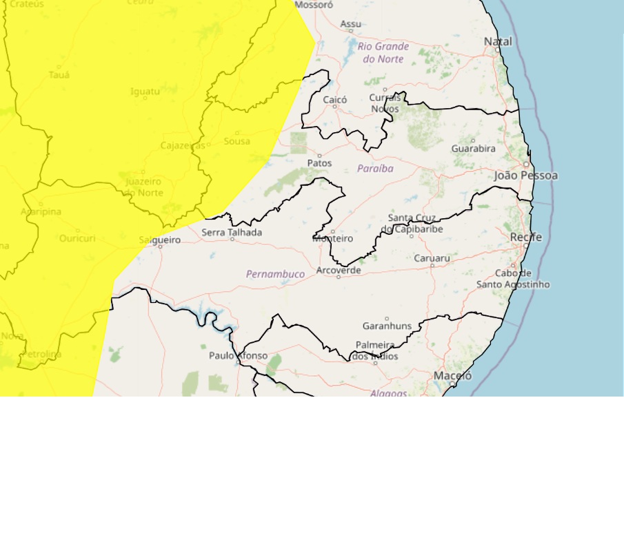 Cai para 52 o número de cidades sobre alerta de clima excessivamente seco no interior da Paraíba